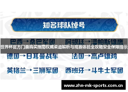 世界杯官方门票购买指南权威渠道解析与观赛体验全攻略安全保障提示